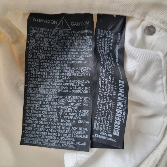 Zara High Waisted Kick Jeans Size 8 - Picture 4 of 8